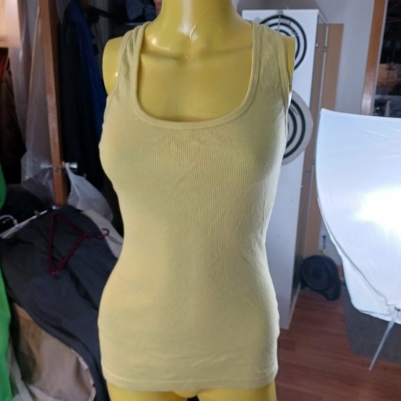 demnim & blues yellow tank top cami women L - Picture 5 of 5